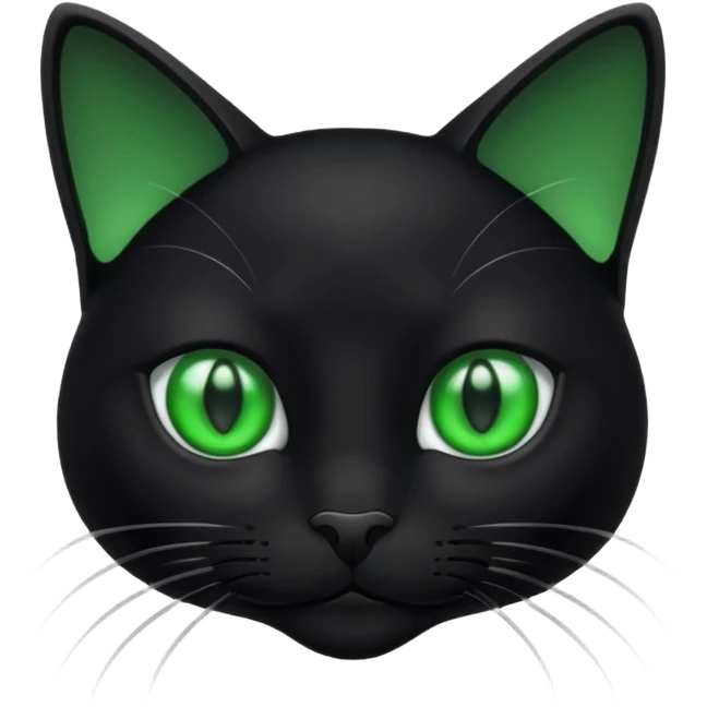 young black cat emoji