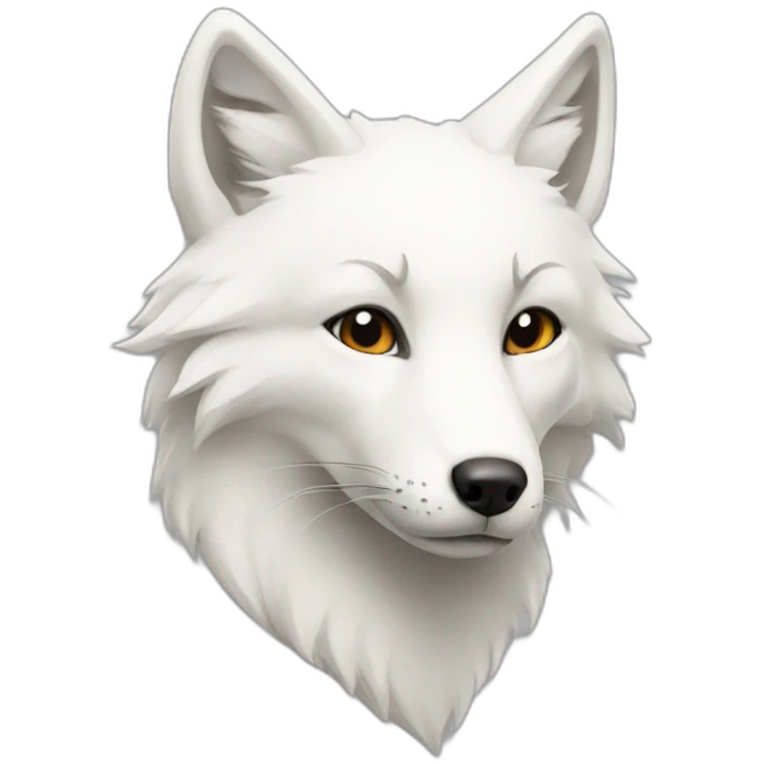 White fox emoji