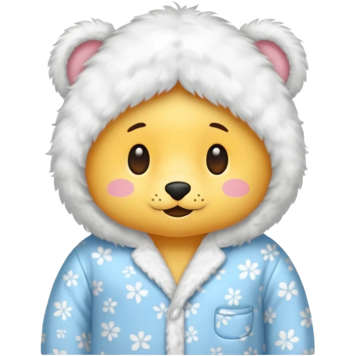 fluffy pyjamas emoji