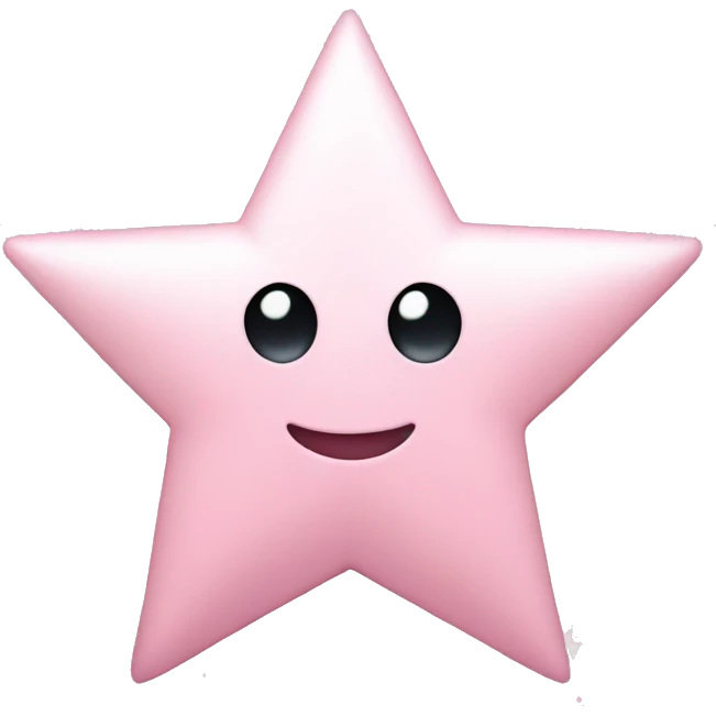 pale pink star sparkle emoji
