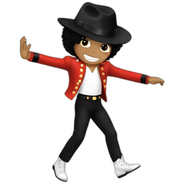 Michael Jackson de cuerpo entero bailando emoji
