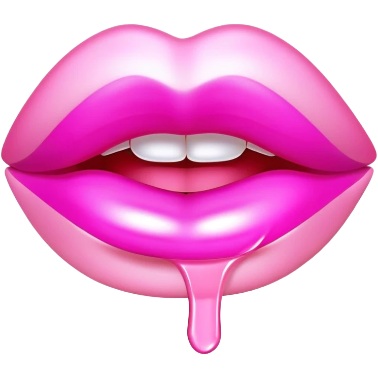 Pink gloss emoji