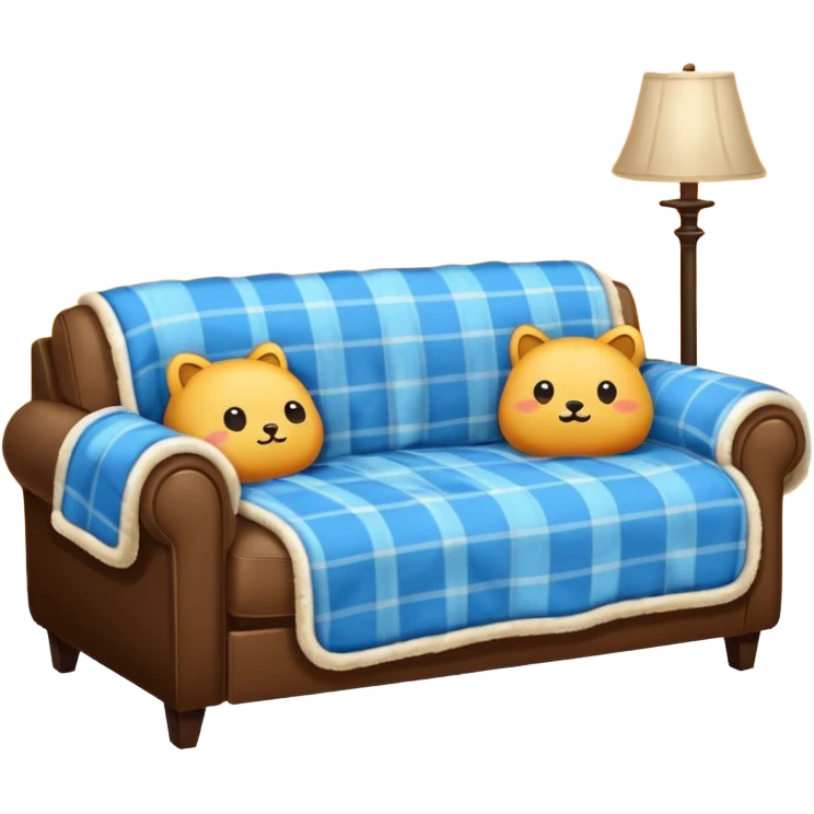 cozy blanket couch fort emoji