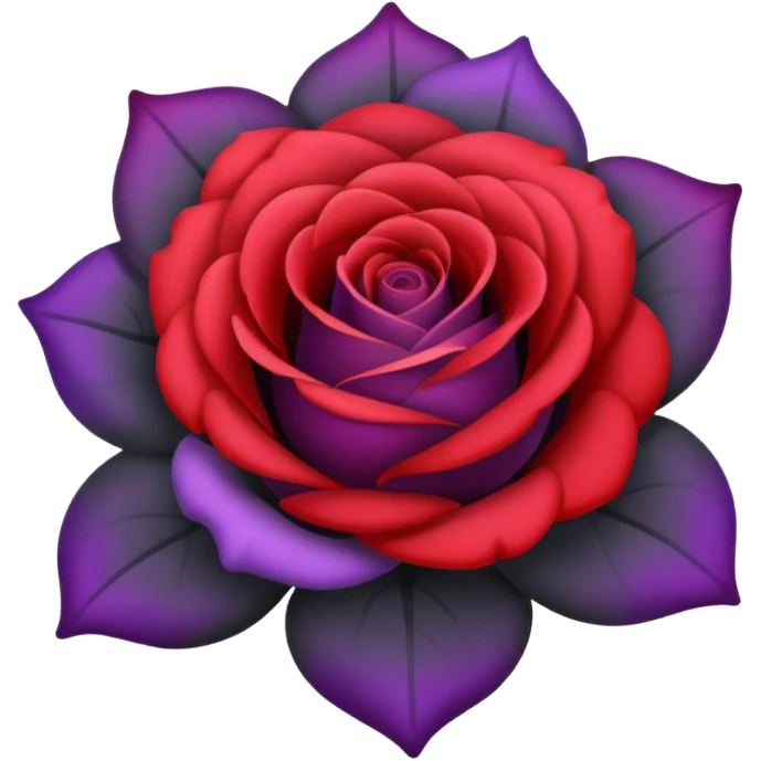 black-dark-grey-purple-red-gradients rose emoji