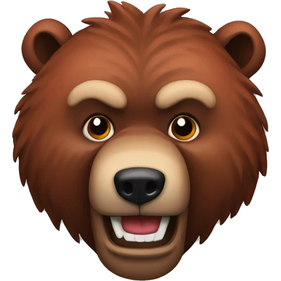 red grizzly emoji