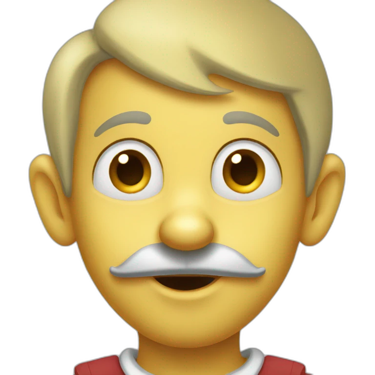 pinocchio with extended nose emoji