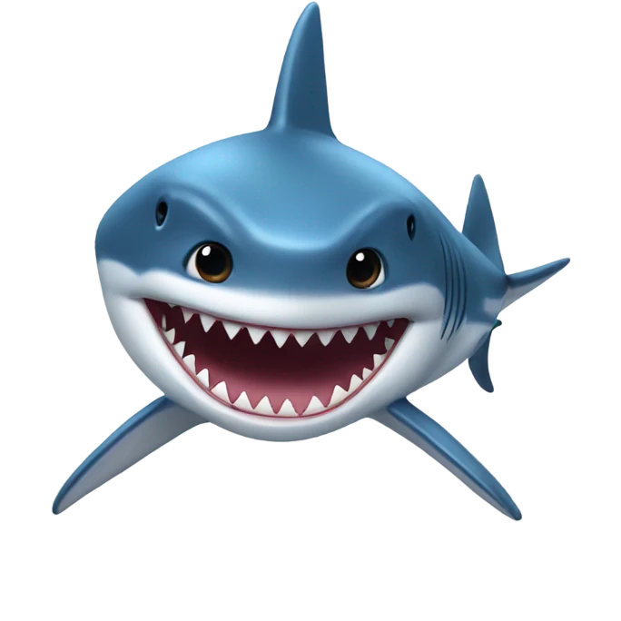 Blue shark  emoji