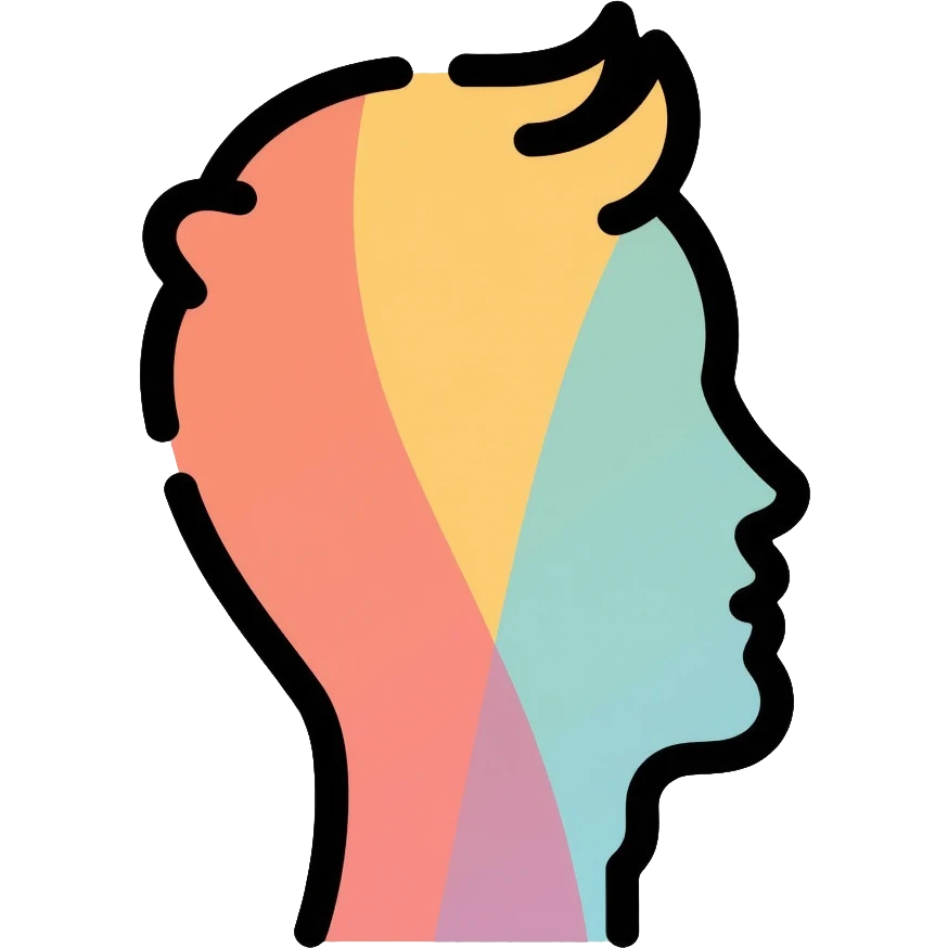 man profile silhouette emoji
