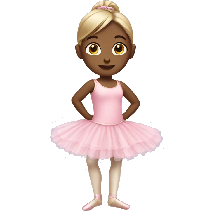 Little girl wearing ballet outfit emoji