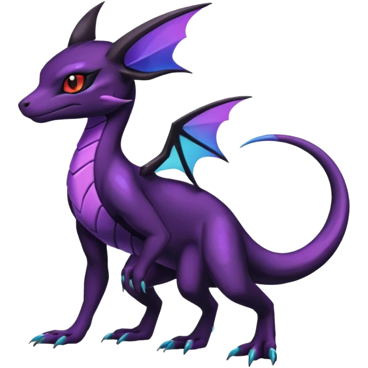 Shiny Salandit-Noivern-Umbreon-Hybrid (Full body) emoji