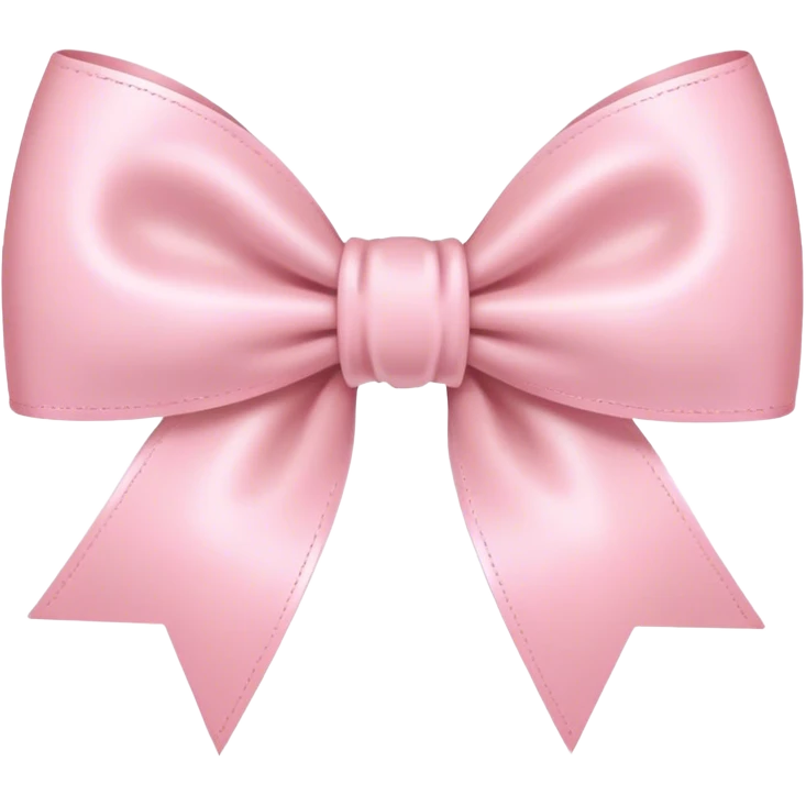 light pink bow on light pink bow emoji