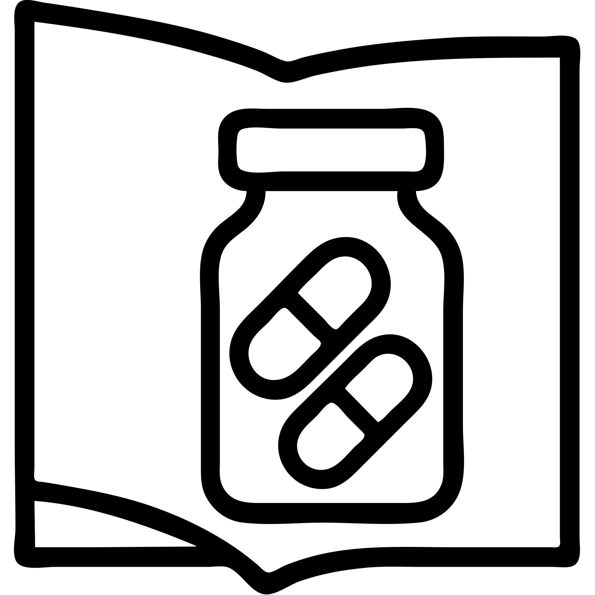 Transform this image into an open cover page design, keeping the minimal black and white outline style. Make the bottle or glass appear as if it is on the cover of a booklet or magazine, with an odd, creative layout. No background. emoji