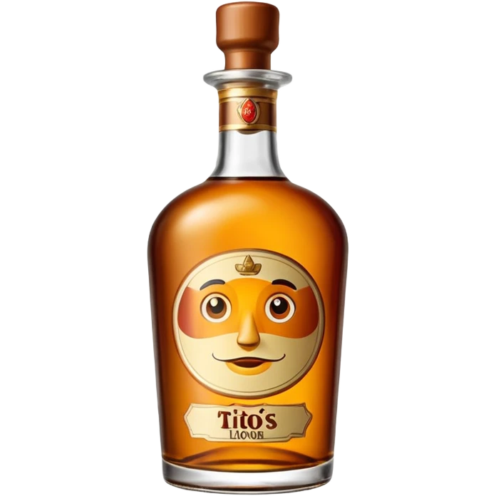 Tito’s liquor bottle emoji