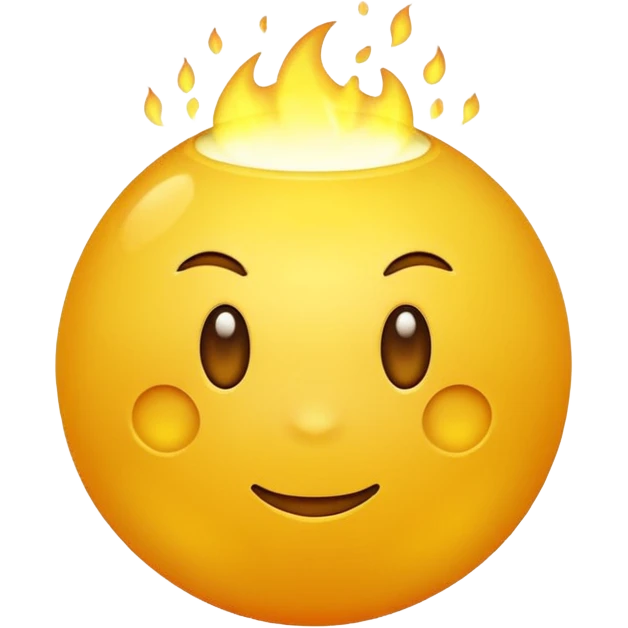 yellow hot emoji