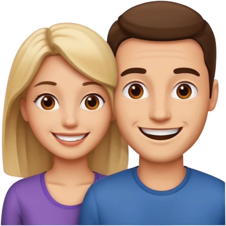 woman looking at man emoji