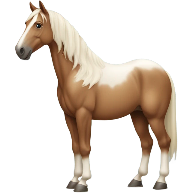 Horse with ￼a top and pants emoji