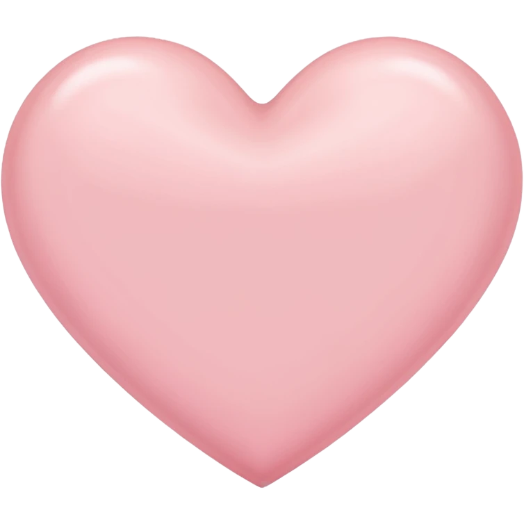 Light pink heart emoji