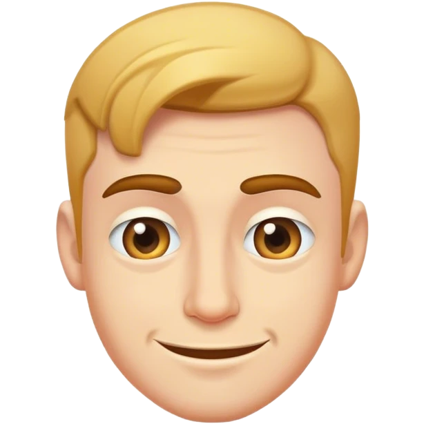 Awkward smirking guy emoji