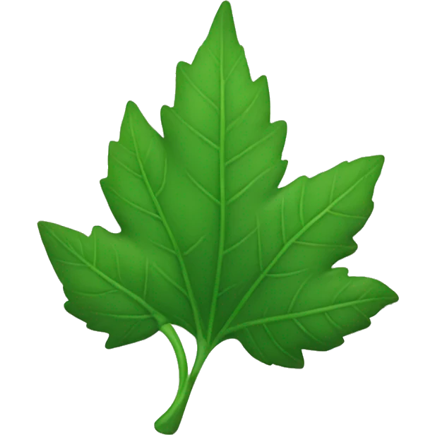 Green leaf  emoji