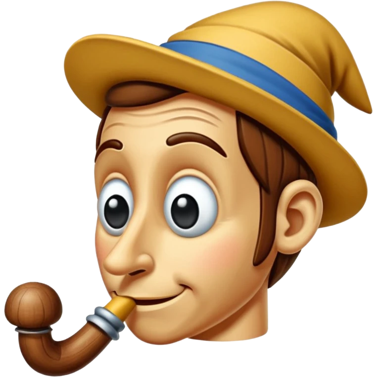 pinocchio with long nose emoji