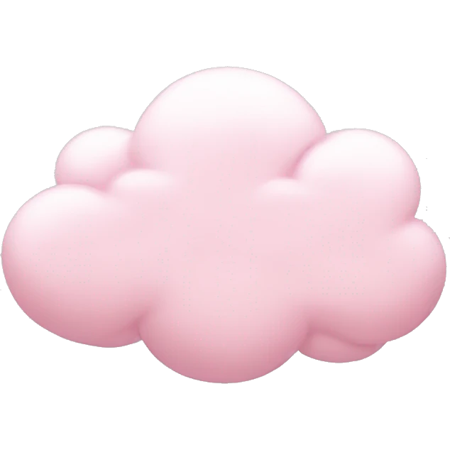 pastel pink cloud emoji