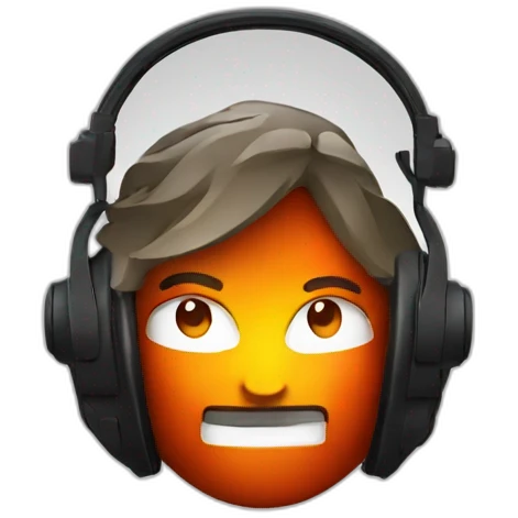 dj playing magma emoji