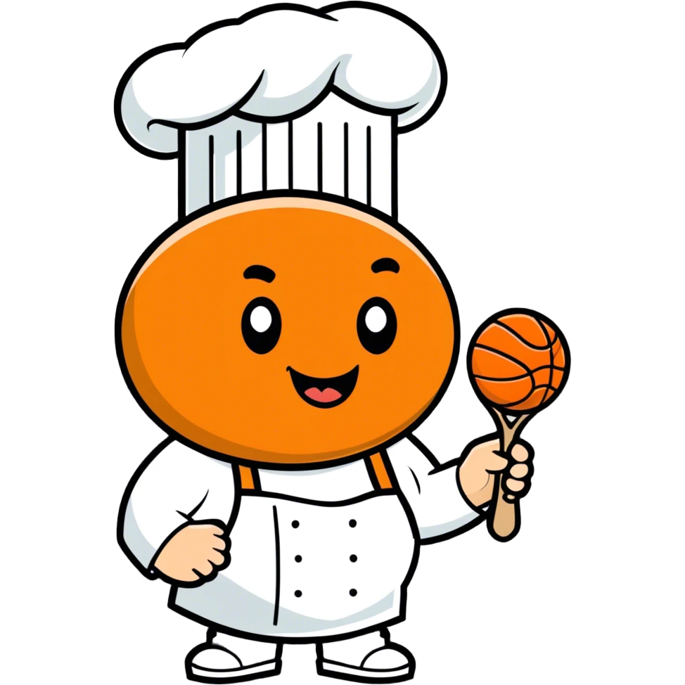 I pick basketball for food emoji