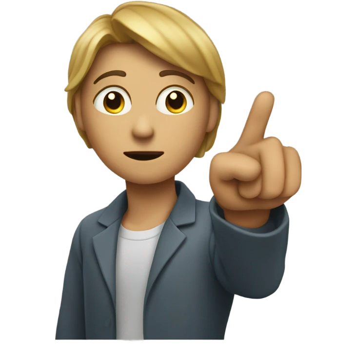 Pointing at the screen  emoji
