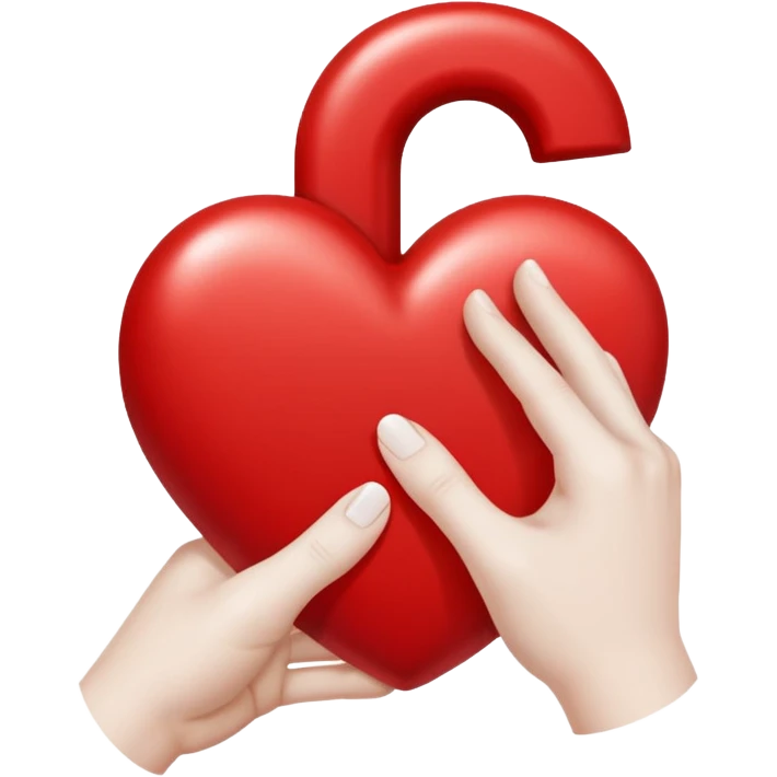 I want hand heart inside it d to be there emoji