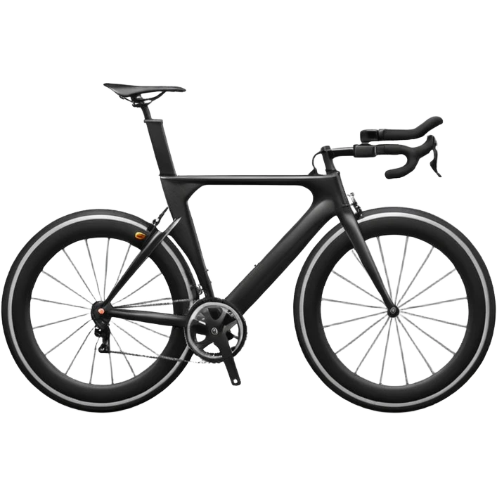 Draw a sleek racing bike with thin tires & aerodynamic frame emoji