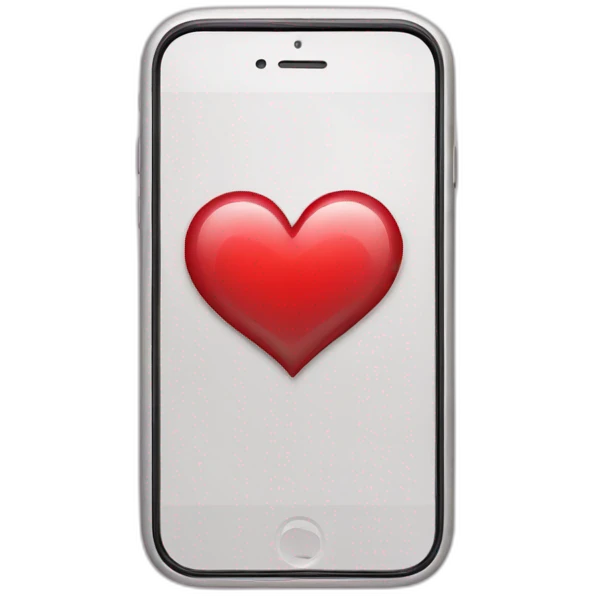 I phone Whit heart broke emoji
