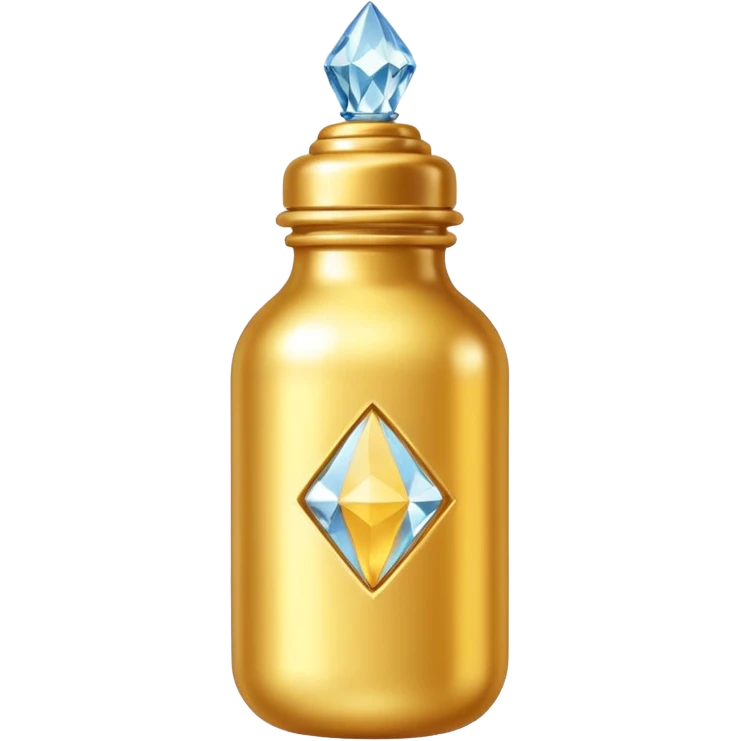 Biberón dorado con diamantes 🍼con ese biberón  de bebe  solo el biberón emoji