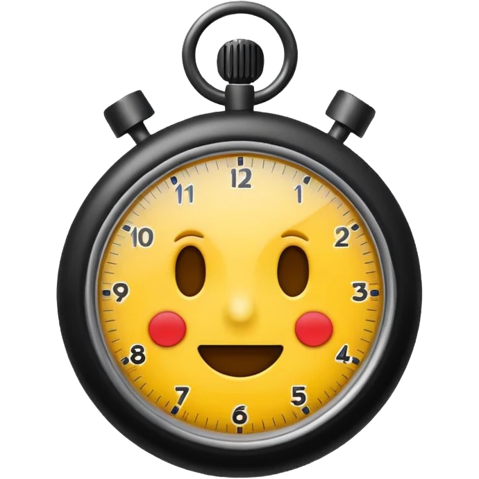 digital timer display showing 15 minutes, stylized as an emoji, bright and easy to read, no text emoji