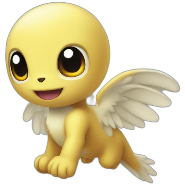 flying baby Digimon creature emoji
