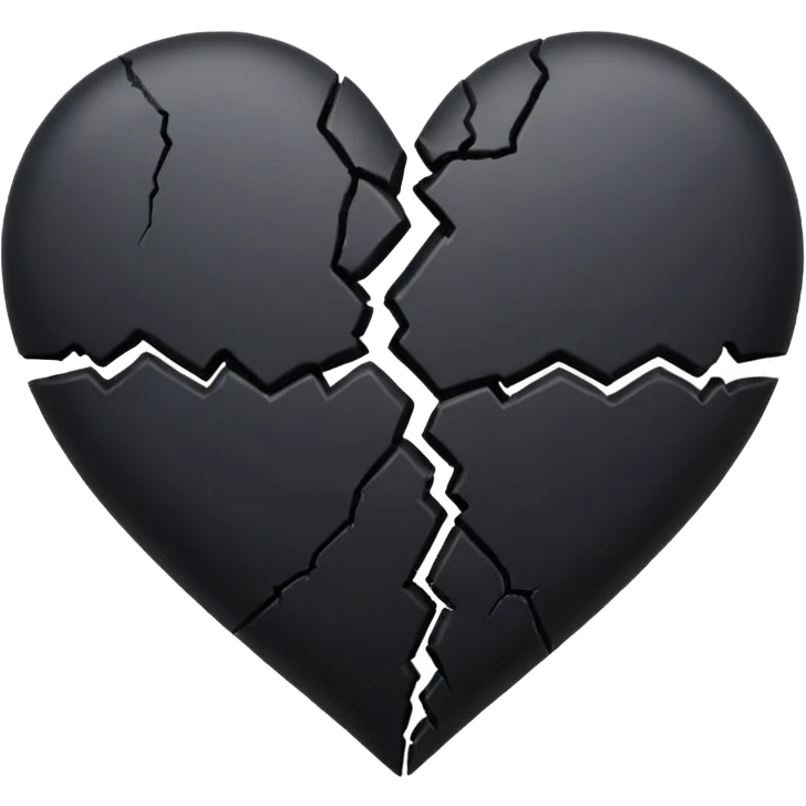 Black broken heart emoji