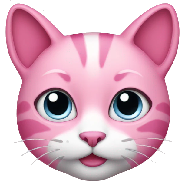 Pink cat emoji