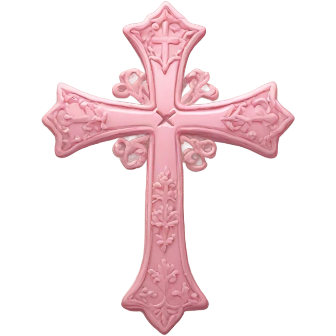Croix rose emoji