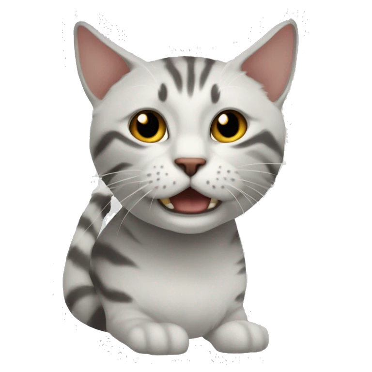 кошка с бантиком emoji