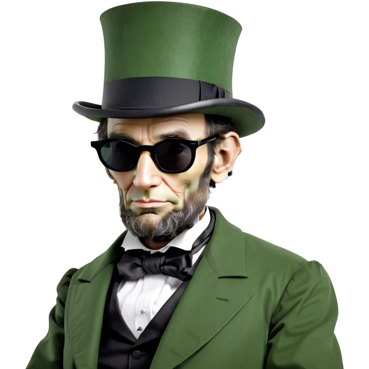 Abraham Lincoln wearing sunglasses  emoji