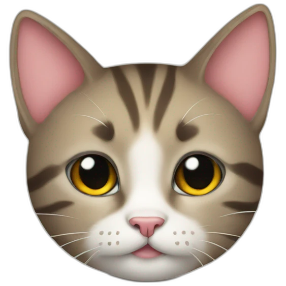 Cat with a love emoji