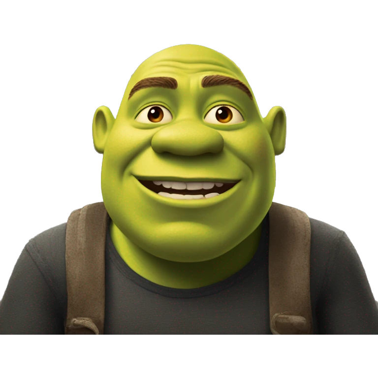 Shrek in cruise ship emoji