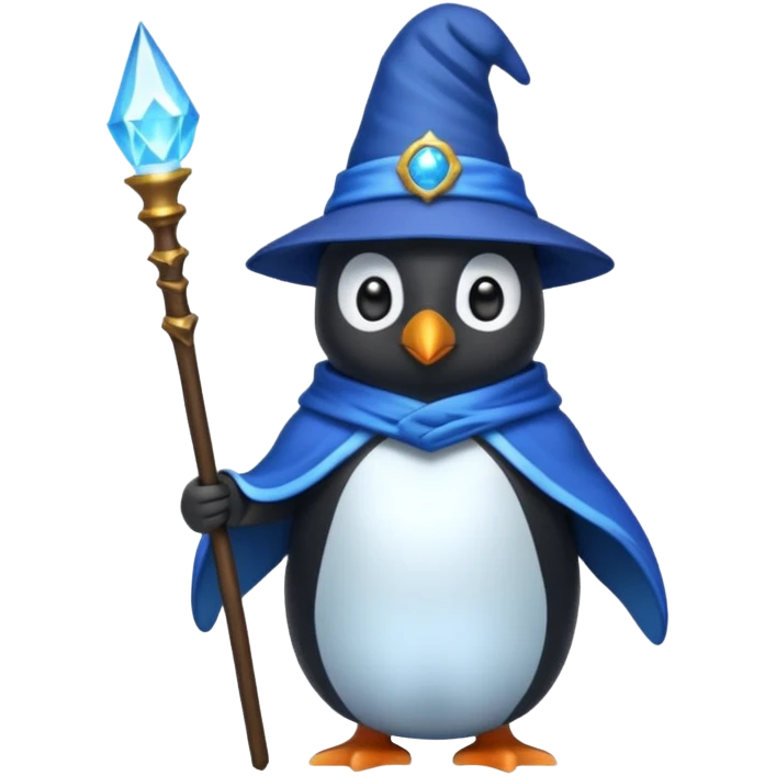 Penguin Wizard emoji