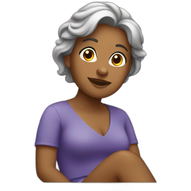 lady sitting emoji