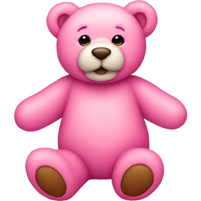 pink teddy bear emoji