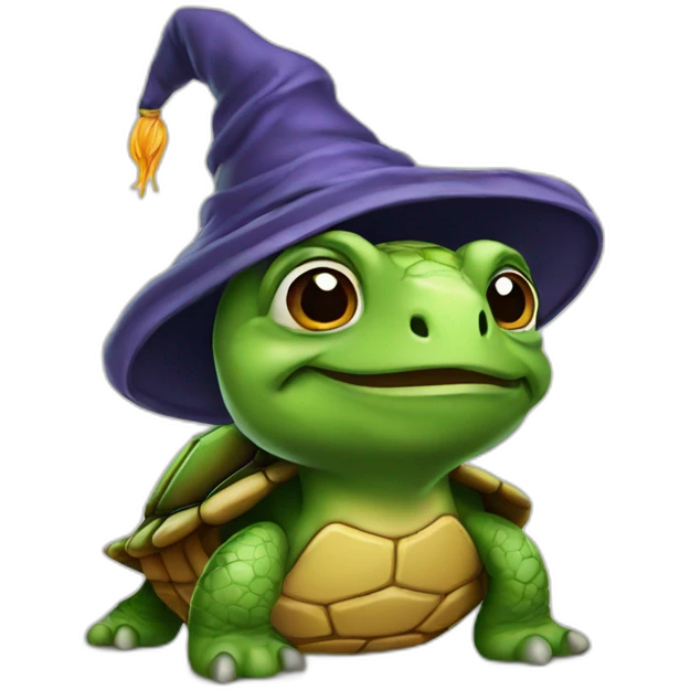 Wizard turtle emoji