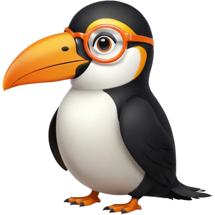 Fluriflura is a bird-like creature, most commonly described as resembling a toucan with circular orange glasses. Although, the translation states it's a penguin in the desert that goes "blah blah blah," so this implies that it's a penguin-toucan hybrid. emoji