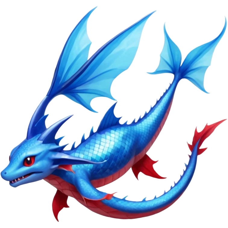 Salandit-Vaporeon-Salamence-hybrid-fusion (full body) emoji