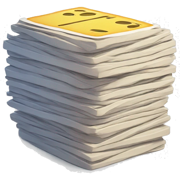 Stack of the digital is cards emoji