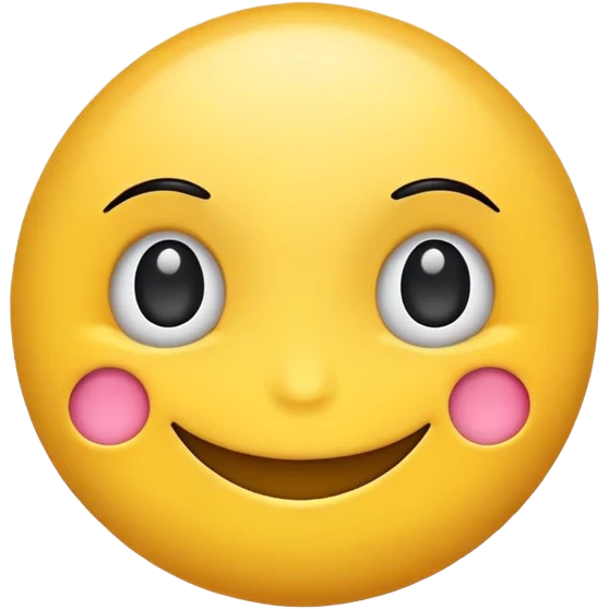 Smile emoji with eyelashes emoji