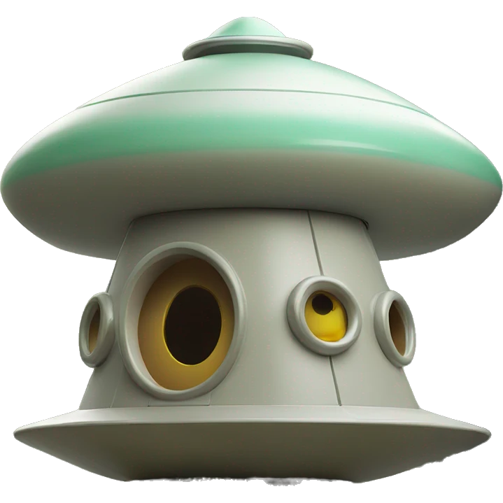 Pretty nice UFO alien spaceship shaped birdhouse  emoji